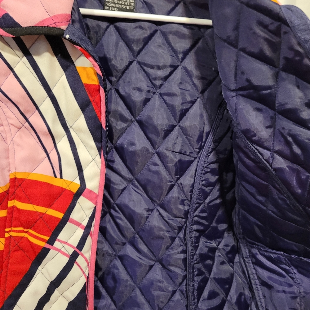 EUC Selene Sport Colorful Quilted Look Jacket Size Medium - Picture 3 of 10